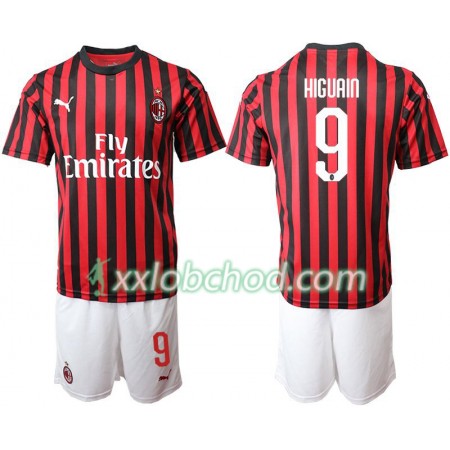 Fotbalové dresy AC Milán HIGUAIN 9 Dětské Domácí Dres 2019/20 Krátký Rukáv